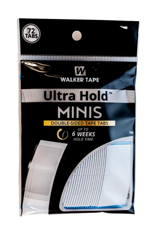 Ultra Hold Mini Tabs - Durable Double Sided Hair Wig Tape - Long Lasting Water &amp; Heat Resistant - 72 Tabs per Pack