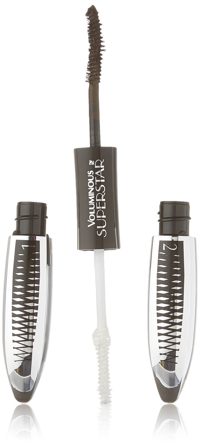 LOreal Paris Cosmetics Voluminous Superstar Mascara, Washable, Blackest Brown, 0.41 Fl. Oz, 1 Count