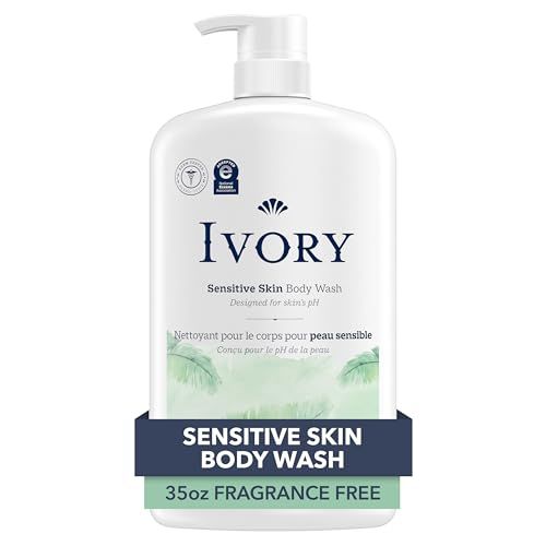 Ivory Gentle Body Wash, Designed for the Whole Family, Free of Dyes Heavy Perfumes Parabens Phthalates &amp; Silicones, Fragnance-Free, 35 oz