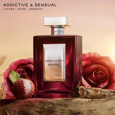 RALPH LAUREN FRAGRANCES Romance Elixir - Womens Perfume Gift Set - Full Size Fragrance, 2.3 Fl Oz &amp; 0.3 Fl Oz Travel Size