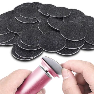 60PCS Replaceable Sandpaper Refill Discs for Electric Foot File Callus Remover, 180 Grit
