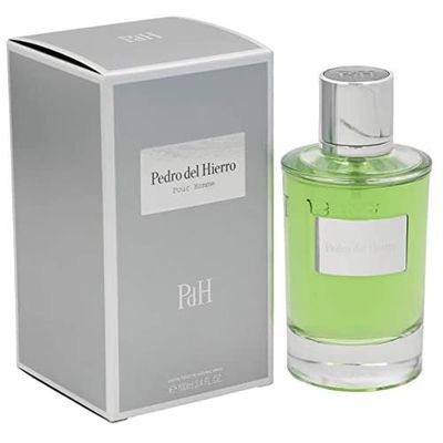 Pedro del Hierro, PDH, Pour Homme, Fragrance, For Men, Eau de Toilette, EDT, 3.4oz, 100ml, Cologne, Spray, Silver, Green, Bottle, Made in Spain, by Tailored Perfumes, PH001