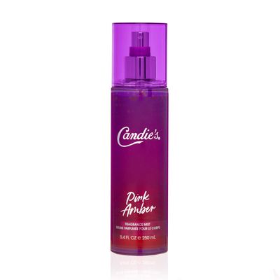 CANDIES Pink Amber Fragrance Mist, Notes of Pink Currant, Amberwood, Pear Blossom, Night Blooming Jasmine, Warm Fragrances for Women, 8.4 fl. oz