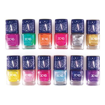 3C4G Celestial 12-Pack Nail Polish Tower for Girls &amp; Teens - 12 Vibrant, Non-Toxic Colors - Safe &amp; Fun Nail Polish Set for Kids Ages 8 Perfect for Birthdays, Parties, &amp; DIY Manicures Make It Real