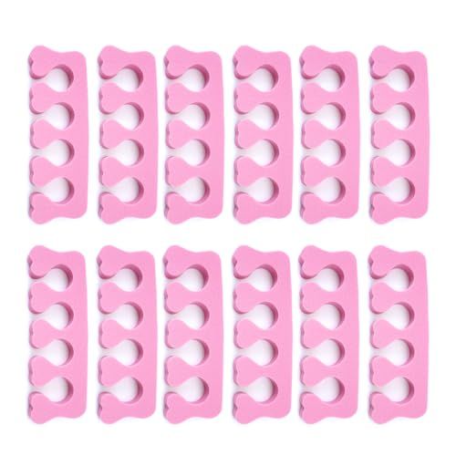 Quacc 12pcs Sponge Toe Separators Soft Finger Separators Toe Divider Spacer for Polishing Pedicure Manicure Coating Gel Painting Nail Art Beauty Accessories