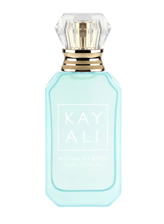 KAYALI Maldives in a Bottle Ylang Coco | 20 Eau de Parfum - 10ml Deluxe Mini Bonus Nest NY Sicilian Tangerine Body Cream, 30 ml, Clear