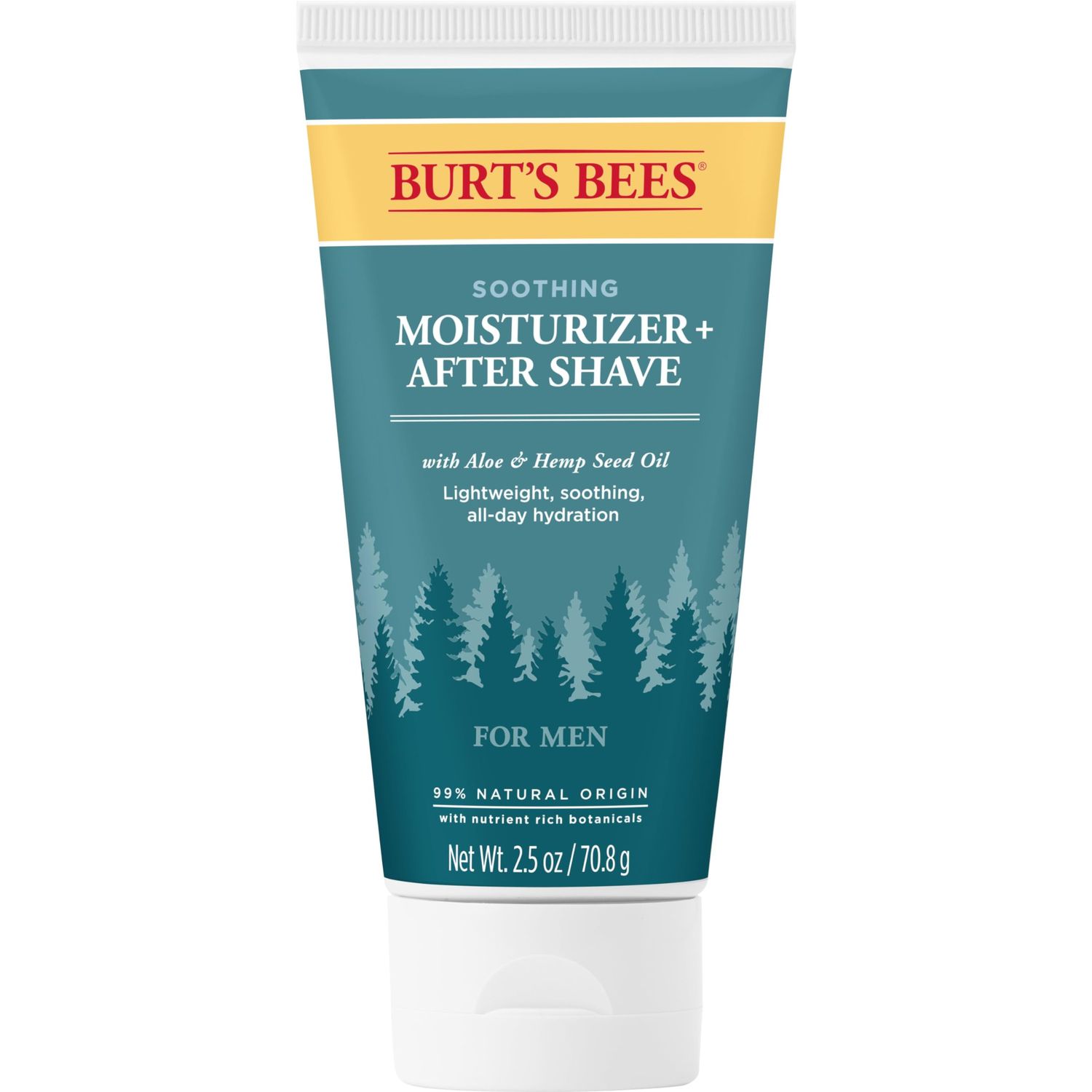 Burts Bees Soothing Moisturizer After Shave with Aloe &amp; Hemp, For Men, 2.5 Ounces