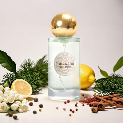 PHRAGARO Cedar Breeze Floral Chypre Perfume - French Freshness, Unisex Eau de Parfum, Long Lasting Fragrance, Luxury Perfume Scent (1.7 Fl Oz / 50ml)