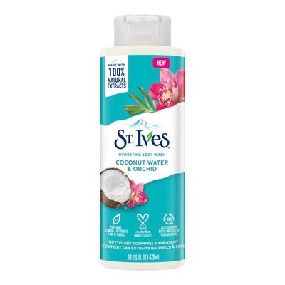 St. Ives Body Wash 16 Ounce Coconut Water &amp; Orchid (473ml)