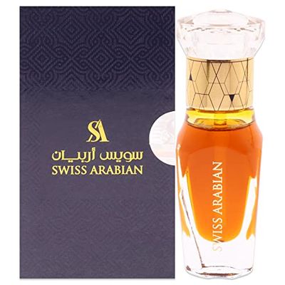 Swiss Arabian Amber Aura For Unisex - Luxury Fragrance Products From Dubai - Long Lasting Personal Perfume Oil - A Seductive, Exceptionally Made, Signature Aroma - Luxurious Scent Of Arabia - 0.4 Oz
