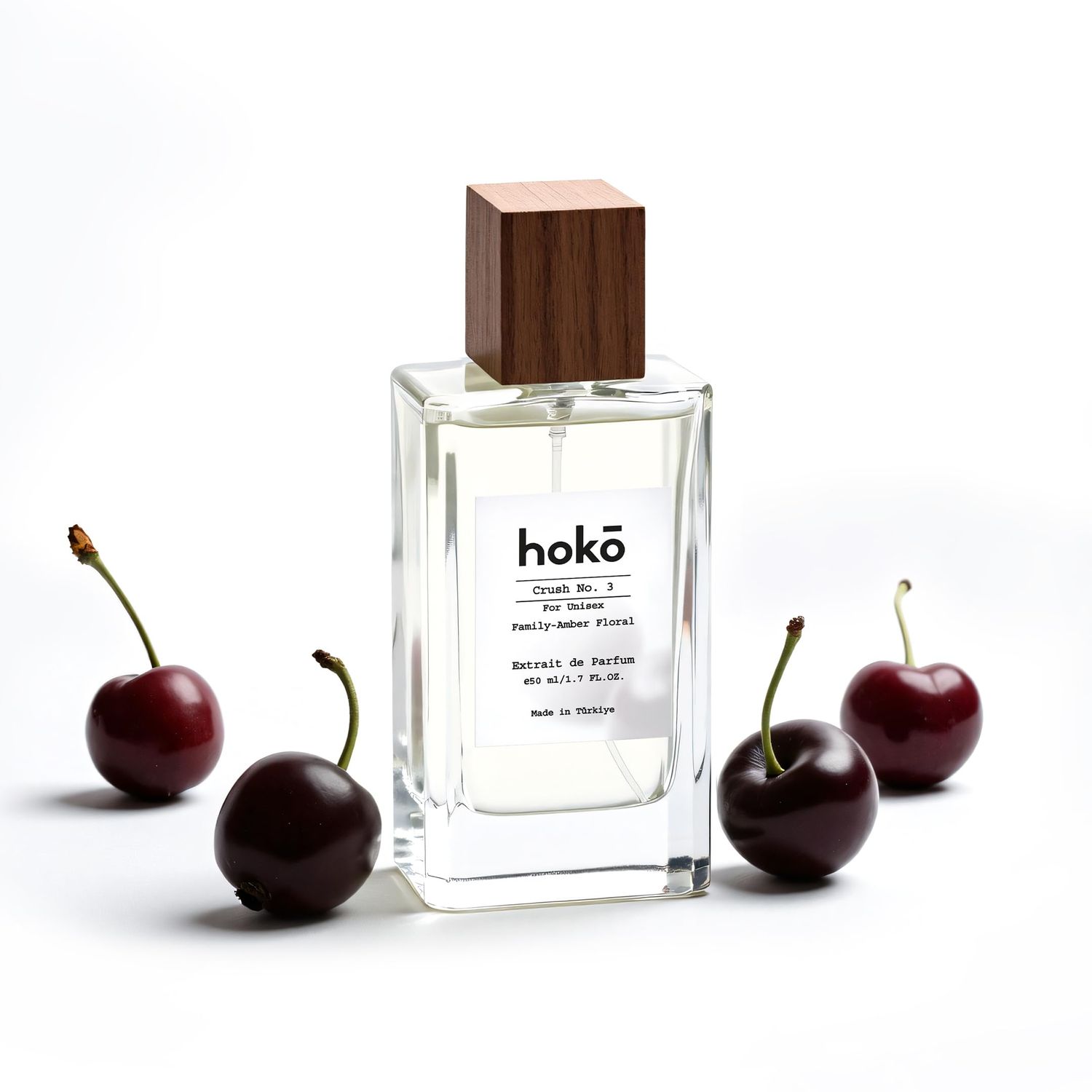 HOKO Crush No. 3 - Premium Impression of Lost Cherry | Extrait de Parfum, 1.7Oz | Cherry, Almond, Jasmine &amp; Vanilla | Long-Lasting inspired Unisex Perfume | Vegan &amp; Paraben-Free