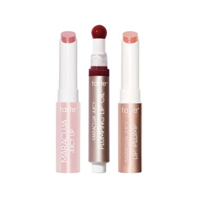 tarte tarte maracuja juicy lip try-me waredrobe - rose, white peach &amp; honeysuckle - travel size