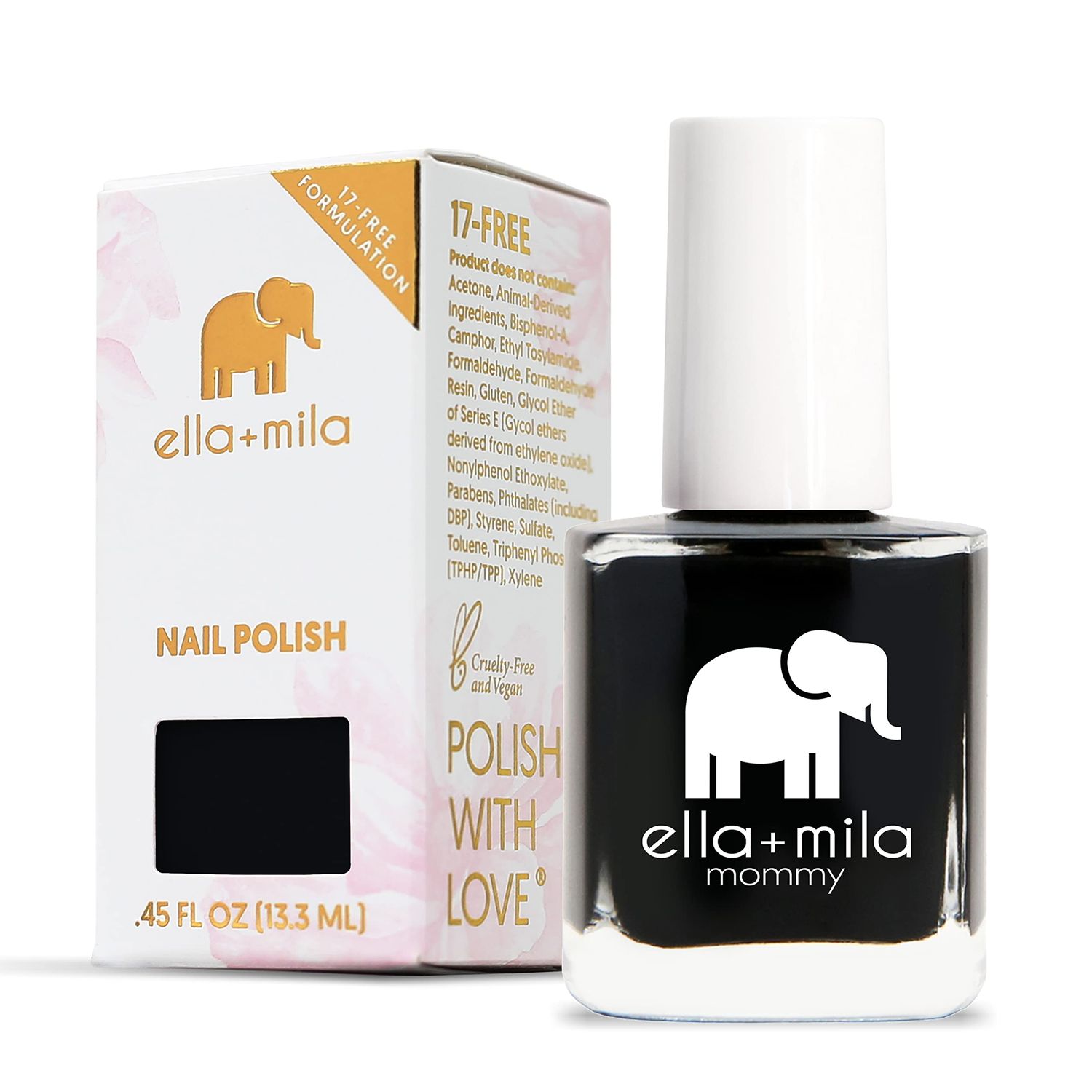Ellamila Professional Quick Dry Long-Lasting &amp; Chip-Resistant Nail Polish - Mommy Collection Lights Out - 0.45 fl oz