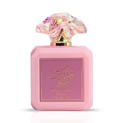 Ard al Zaafaran Pink Blush Shams Al Emarat Khususi, Marshmallow Blush Perfume For Women, Eau de Parfum - 100 ML (3.4 OZ) Romantic &amp; Sweet Arabian Perfume - A Captivating Scent wrapped in Pink Bottle