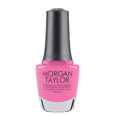Morgan Taylor Nail Lacquer (B-Girl Style) Pink Professional Lacquer, Vibrant, Chip-Resistant, Fast-Drying, Long-Lasting, High-Shine, Perfect for Manicures &amp; Pedicure, 0.5 ounce.
