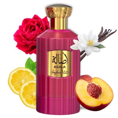 SAIF AL FARES Asala Safaa - Signature Non-Alcoholic Acqua Perfume for Women | Sweet Floral Musky Fragrances | Long Lasting Arabian Perfumes 3.4 Fl. Oz.