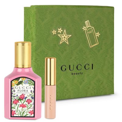 Gucci Flora Gorgeous Gardenia Giftset for Women: Gucci Flora Perfume 1 oz Edp Spray Mini Mascara 0.10 oz - Perfect Gucci Perfume for Women