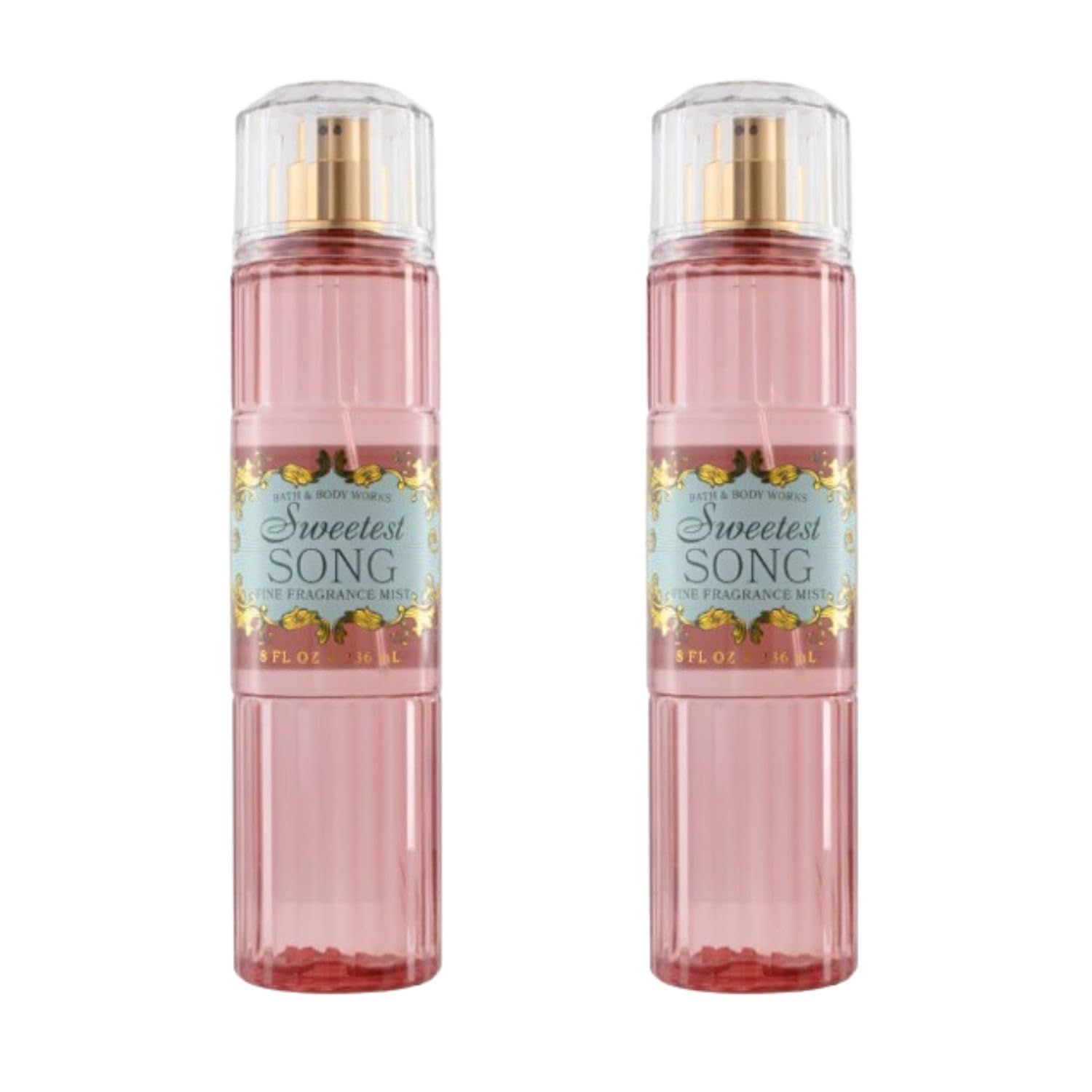 Sweetest Song Fine Fragrance Mist 8 fl oz - 2 Pack | Long Lasting Scent | Body Spray for Women | Fresh Floral Perfume Mist Duo Gift Set by bath and body