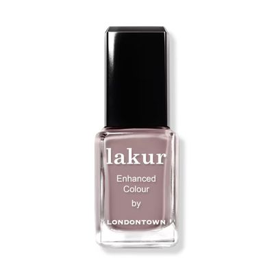 LONDONTOWN lakur Nail Polish - Chip-Resistant, Non-Toxic, Conditions &amp; Hydrates Nails | Glossy Mauve Brown, Do Not Disturb, .40 fl oz