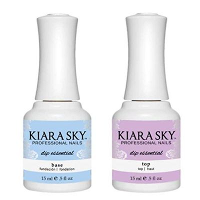 KIARA SKY Liquid Essentials Dip Manicure | 0.5 fl oz | Step 2 Base Coat &amp; 4 Top Coat Duo