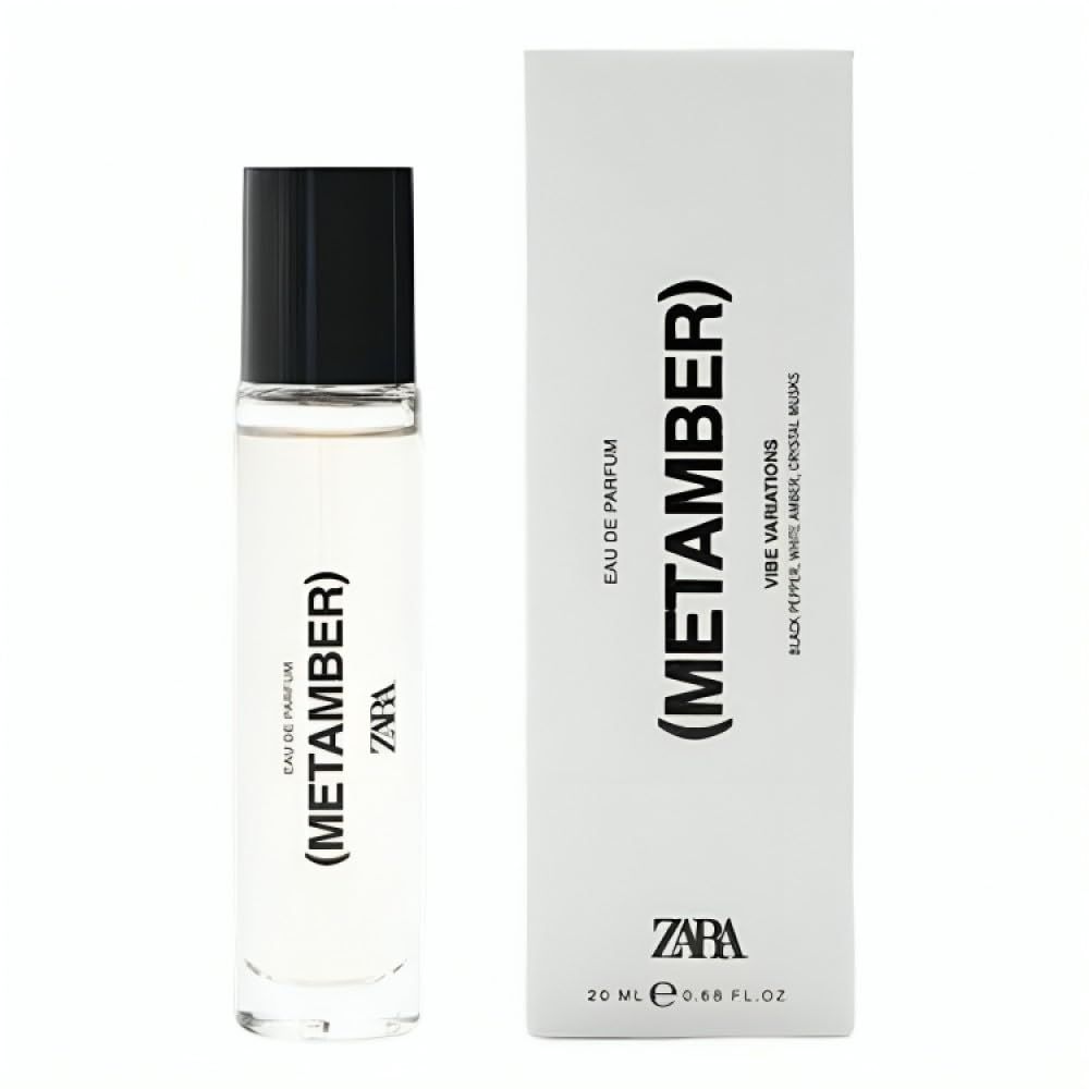 Zara Metamber Mens Cologne | Eau de Parfum, 20ml (0.68 fl oz) | Warm &amp; Sophisticated Fragrance for Men