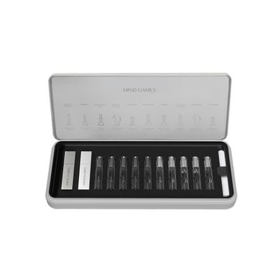 MIND GAMES 10 Piece Artisan Discovery Set - Perfume Set for Women &amp; Men with Checkmate, Cassa, As-sulis Diamond, Blockade, Castling, Grand Master, Gardez, Scholars Mate, Double Attack, JAdoube