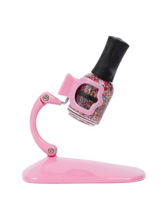 Grip and Tip Nail Polish Bottle Holder | Anti-Spill Polish Holder Stand, Pink Tilted | Fingernail Painting, Nail Art Tools | Nail Polish Accessories For Fingernails Manicures and Pedicures