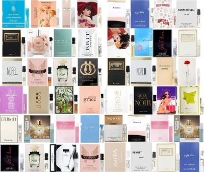 GHBB Womens Designer Perfume Sampler Lot Discovery Set x 15 Sample Vials - High End Fragrance Samples for Women, 15 Piece Set