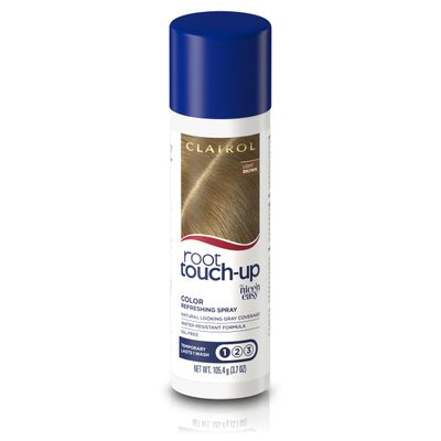 Clairol Root Touch-Up by Nicen Easy Temporary Hair Coloring Spray, Light Brown Hair Color, Pack of 1