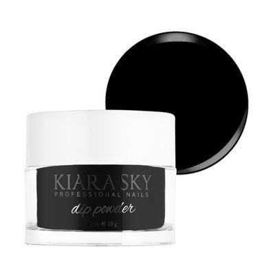 Kiara Sky Dip Powder, Black To Black, 1 Ounce