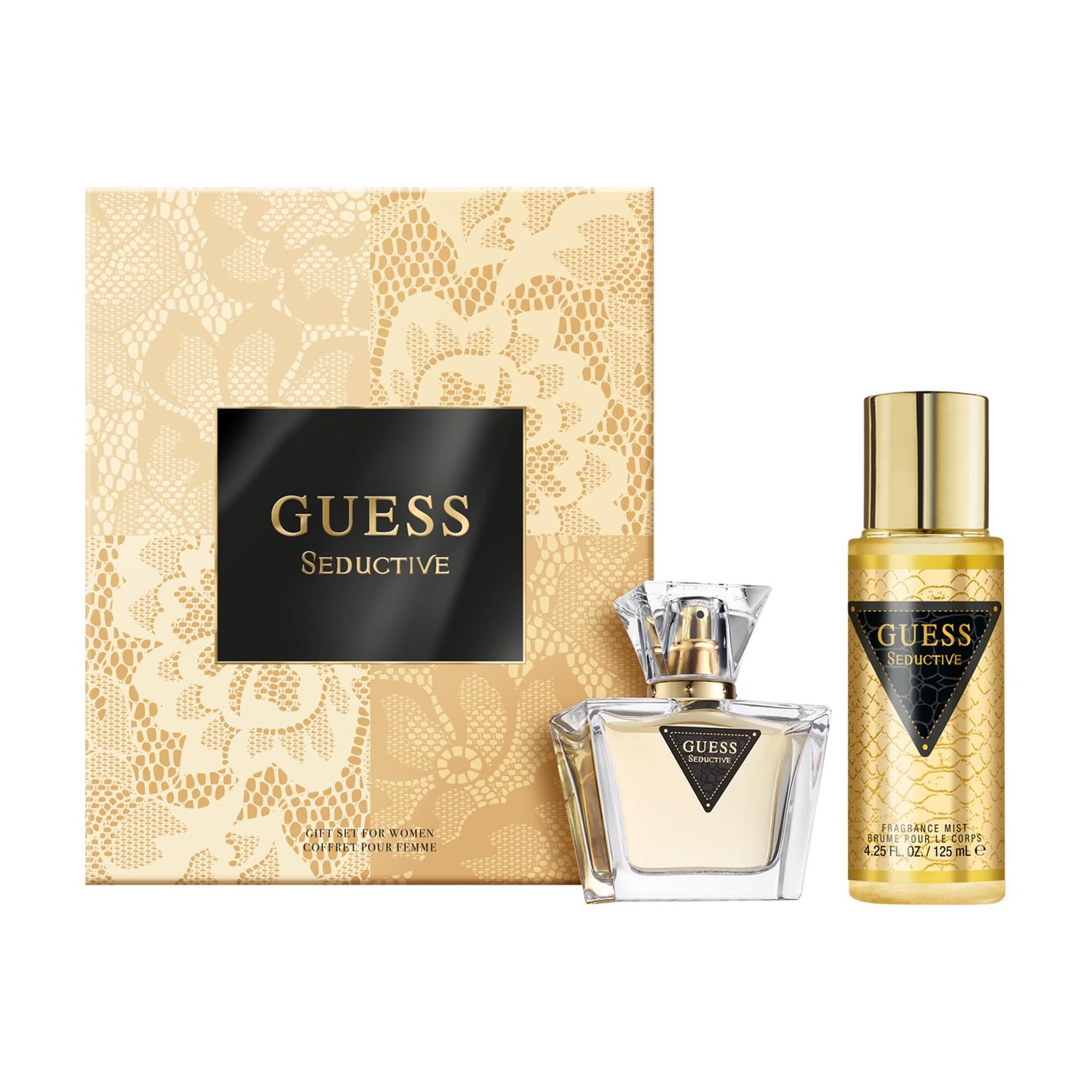 GUESS Seductive Women/Femme Eau de Toilette 2 Piece Gift Set - Perfume Spray 2.5 Fl. Oz. &amp; Fragrance Mist 4.2 Fl. Oz.