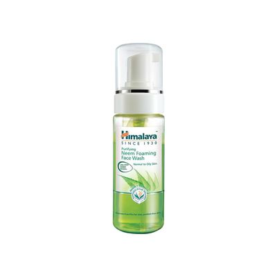 Himalaya Purifying Neem Foaming Face Wash with Neem and Turmeric for Oily Skin, 5.07 oz (150 ml)