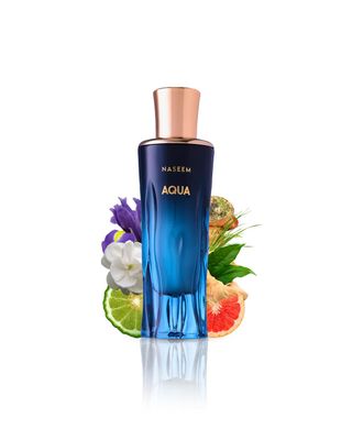 NASEEM Aqua Perfume Sweet Salty Water Aroma | Sharp Ginger &amp; Bitter Grapefruit | Elegant Ambroxan | Fresh Fragrance with a Sharp Twist - 80ml