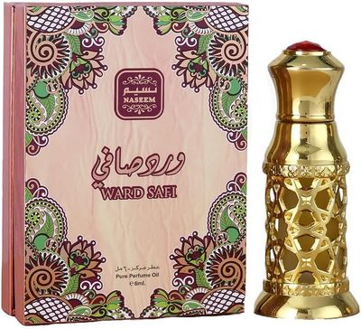 NASEEM Ward Safi Perfume Oil 6ml | Alcohol-Free Rose, Sandalwood &amp; Musk Eau De Parfum for Men &amp; Women | Luxurious Long-Lasting Arabian Fragrance | Ideal Gift for Perfume Lovers &amp; Everyday Use