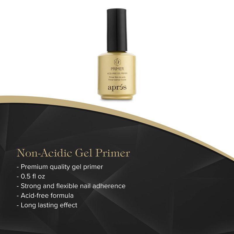 APRS Gel-X Professional Nail Kit - Gold Bottle pH Bonder, Acid-Free Primer, and Extend Soak Off Soft Gel Formula (15 ml each)