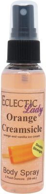 Eclectic Lady Orange Creamsicle Body Spray, Double Strength, 2 ounces, Body Mist for Women with Clean, Light &amp; Gentle Fragrance, Cologne with Soft, Subtle Aroma For Daily Use