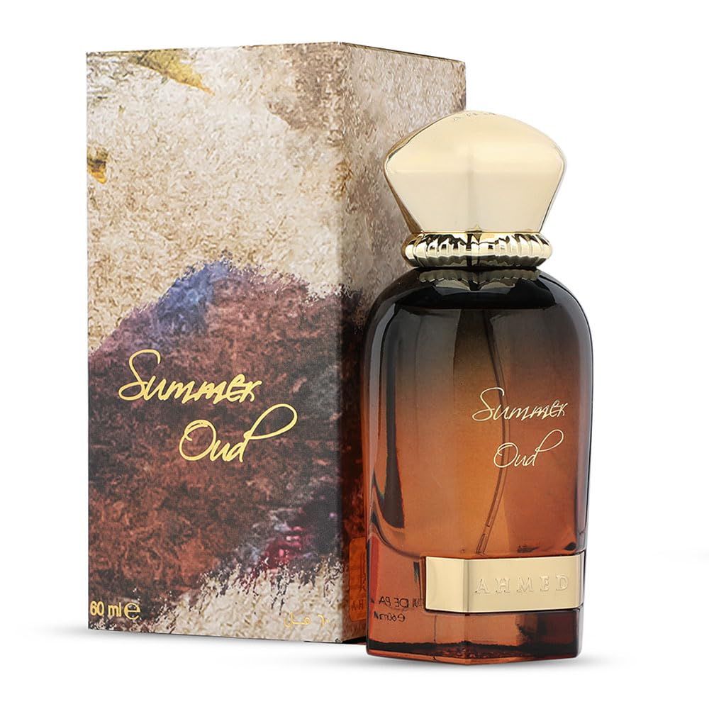 AHMED SUMMER OUD Almaghribi - 60ML Woody Oriental Eau de Parfum | Exotic Fragrance with Cypriol, Saffron &amp; Oud Accord