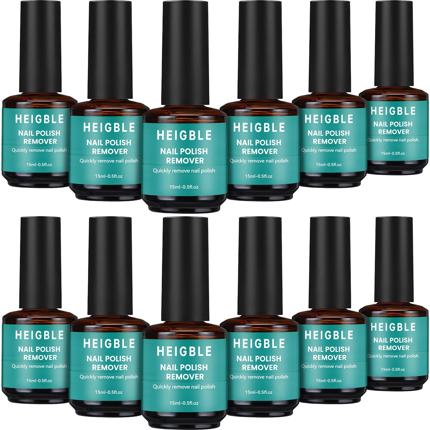 Dansib 12 Pack Gel Nail Polish Remover 15ml Gel Remover for Nails Within 3-5 Minutes Quickly Soak off