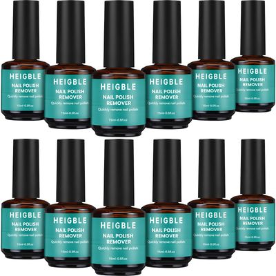 Dansib 12 Pack Gel Nail Polish Remover 15ml Gel Remover for Nails Within 3-5 Minutes Quickly Soak off