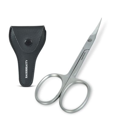EAGERBEAUTY Multipurpose Premium Manicure Scissors Professional Grade Stainless Steel Cuticle Pedicure Beauty Grooming Scissors for Nail, Eyebrow, Eyelash, Dry Skin Cuticle small scissors (B)