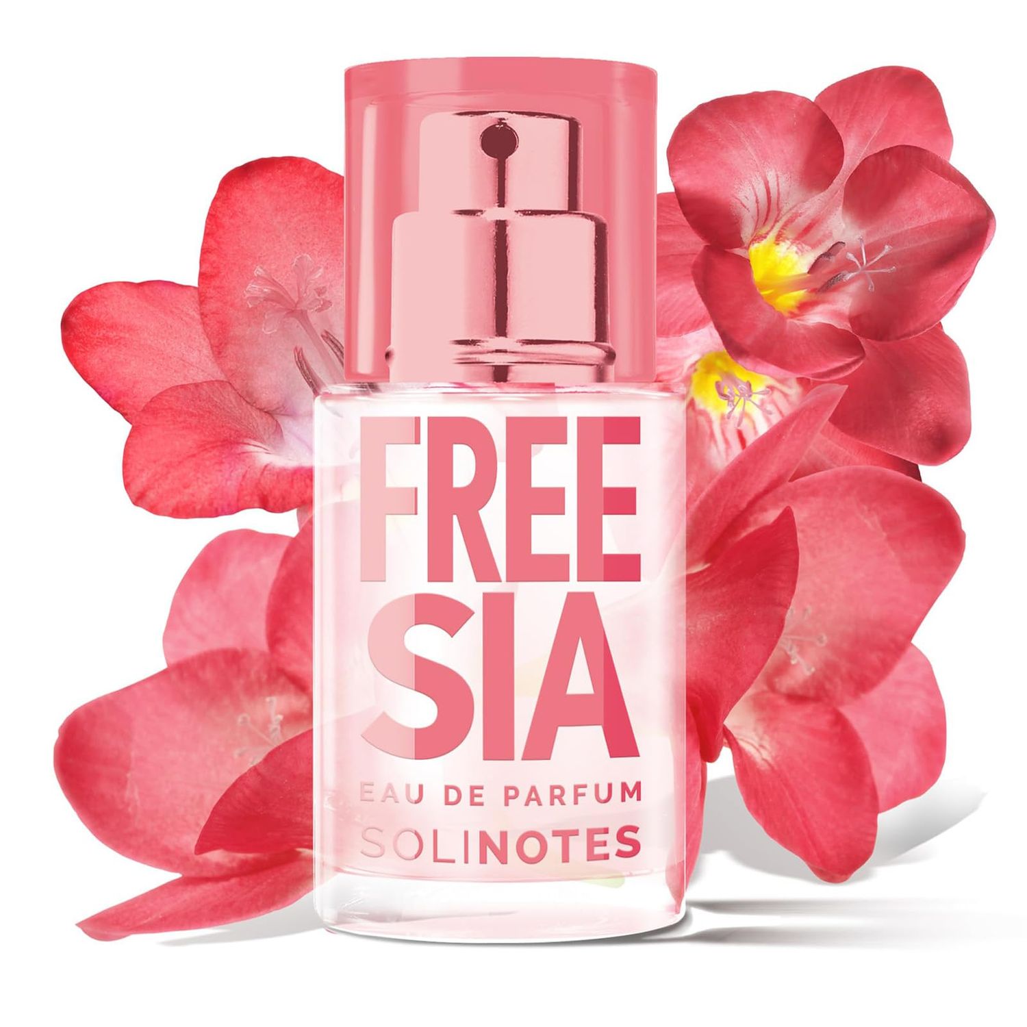 SOLINOTES Freesia Perfume for Women - Eau De Parfum | Delicate Floral and Soothing Scent - Made in France - Vegan - 0.5 fl.oz