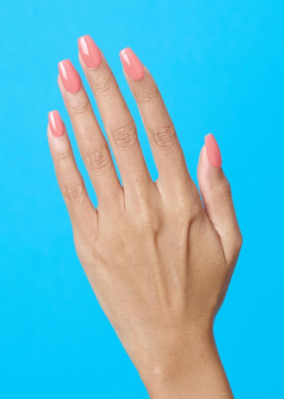 ohora Semi Cured Gel Nail Strips (N Cream Glow) - Pink, Solid, Works with Any UV/LED Lamps, Salon-Quality, Long Lasting, Easy to Apply &amp; Remove - Includes 2 Prep Pads, Nail File &amp; Wooden Stick