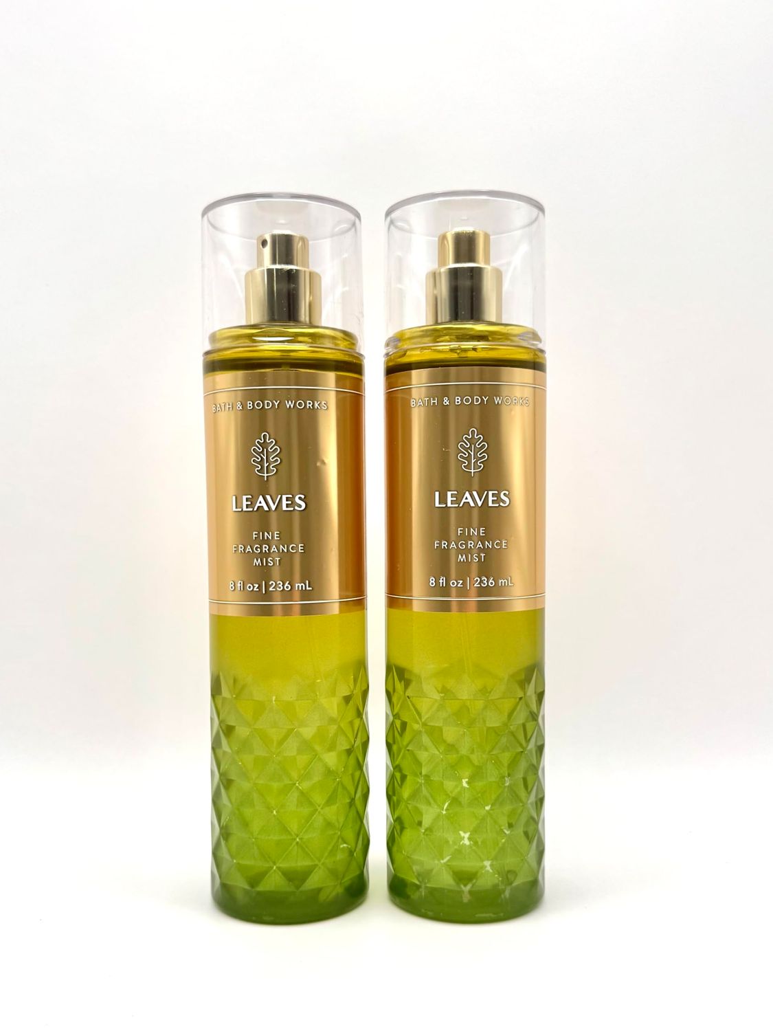 Bath and Body Work Leaves Fine Fragrance Mist, 8 fl oz, Set of 2, Crisp Apple and Golden Nectar Scent