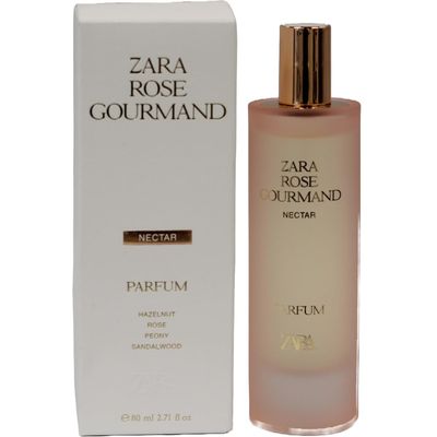 Zara Rose Gourmand Nectar Women Perfume Floral Gourmand Fragrance Scent with Juicy Pear Rose and Caramel EDP Eau de Parfum 80 ml (2.71 fl. oz.)