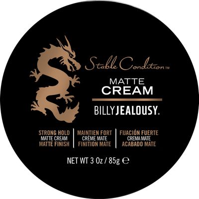 Billy Jealousy Stable Condition Matte Cream for Men with Natural Hold and Matte Finish, Reworkable, Lightweight, Water Based Hair Styling Product, Vanilla &amp; White Musk Scent, 3 Oz.