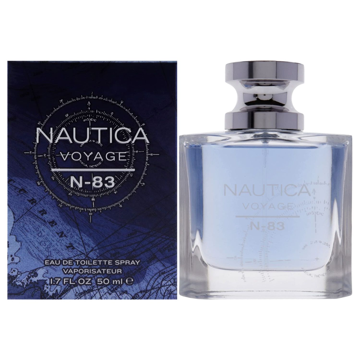 Nautica N-83 Voyage Eau de Toilette for Men, 1.7 oz., Nauticas Classic Mens Scent, Water &amp; Sailing Inspired Fragrance, Great Gift