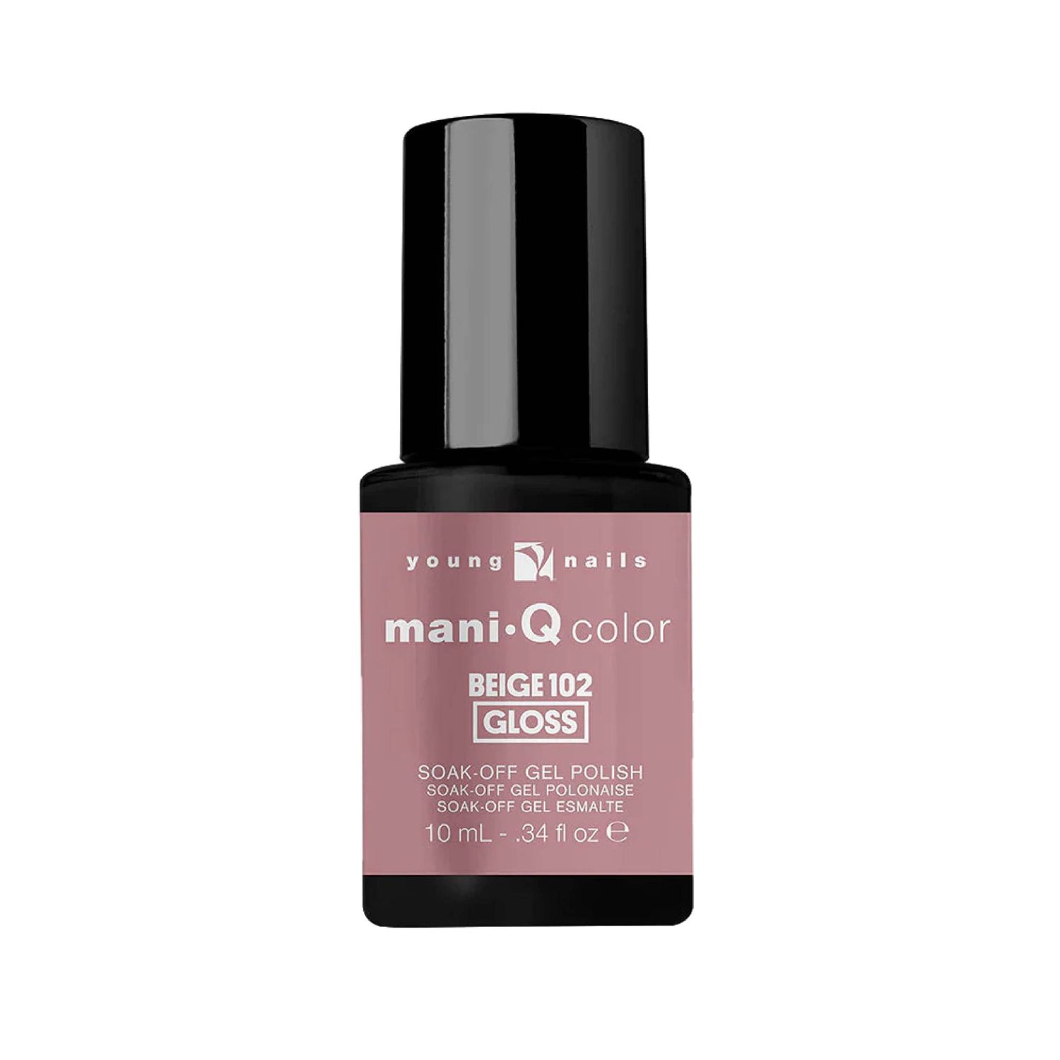 Young Nails Mani-Q Gel Polish, Color Gel Nail Polish For Natural Or Artificial Nails, Cure With LED Or UV Light, Soak Off Gel Polish 0.34 fl oz.