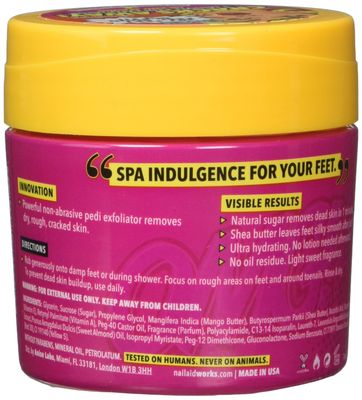 NAIL-AID Cracks Away 1 Minute Pedi Exfoliator, Clear, Mango, 7.0 Fluid Ounce