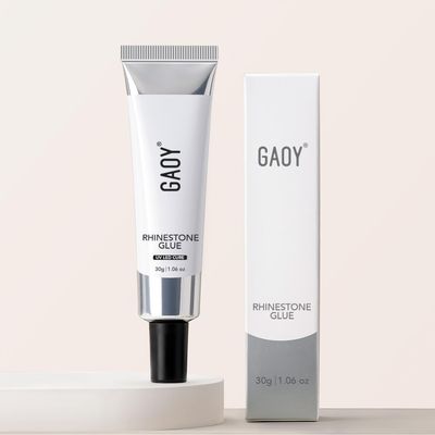 GAOY Rhinestone Glue, Strong Adhesion 3D Gel Nail Art Glue for Nail Charms, Gems and Jewels Decoration, 30g Need UV Light Cured