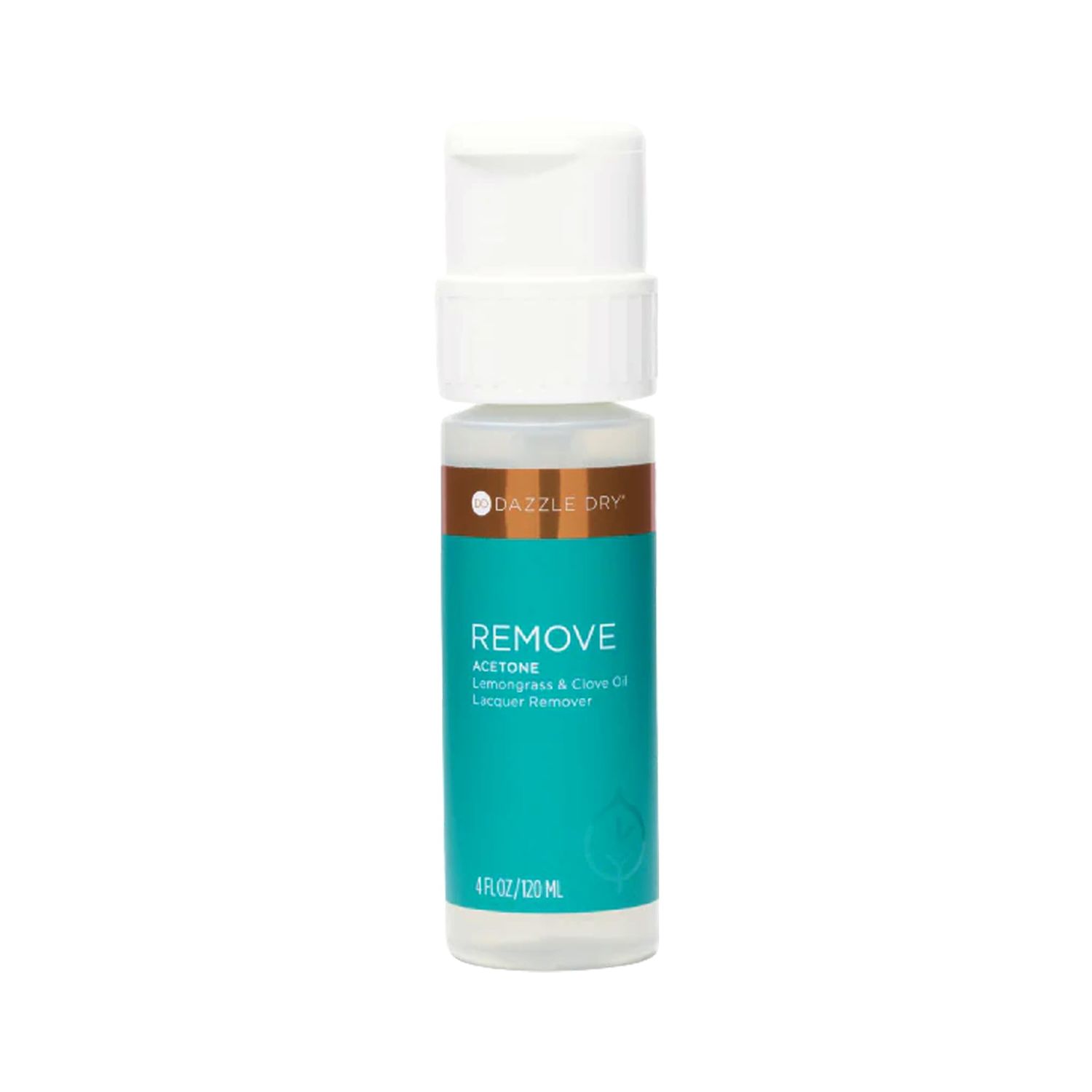 Dazzle Dry Remove Acetone, Lemongrass Clove Oil Lacquer Remover, 4 oz (120 mL), Menda Pump